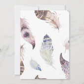 Einladung zur kleinen Wild One Baby Dusche (Rückseite)