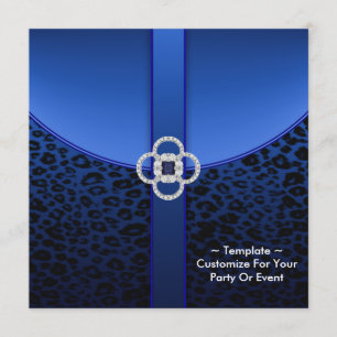 Einladung zur Königlich Blauen Leoparden-Party