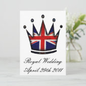 Einladung zur Königlichen Hochzeitsfeier (Stehend Vorderseite)
