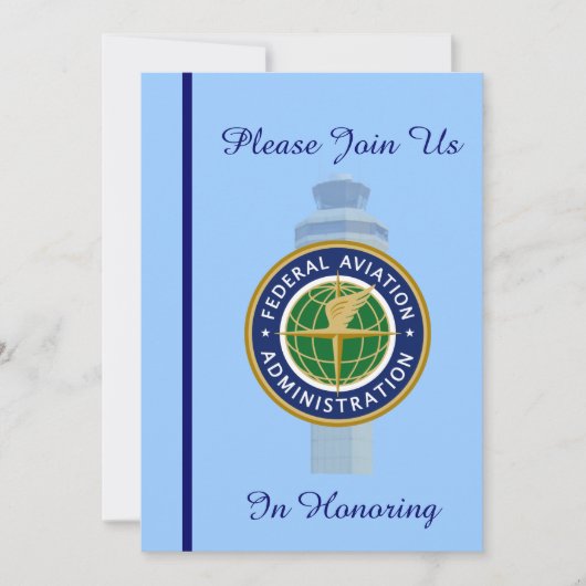 Einladung zur Kontrolle von Flugverkehrsdiensten (Vorderseite)