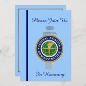 Einladung zur Kontrolle von Flugverkehrsdiensten (Vorne/Hinten)