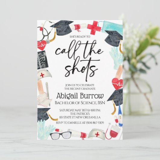 Einladung zur Krankenpflege (Stehend Vorderseite)