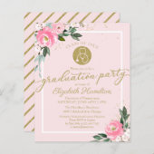 Einladung zur Krankenpflege Schule Grad Party Rosa (Vorne/Hinten)