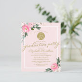 Einladung zur Krankenpflege Schule Grad Party Rosa (Stehend Vorderseite)