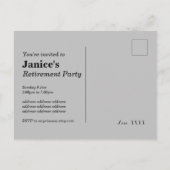 Einladung zur Krankenschwester (Rückseite)