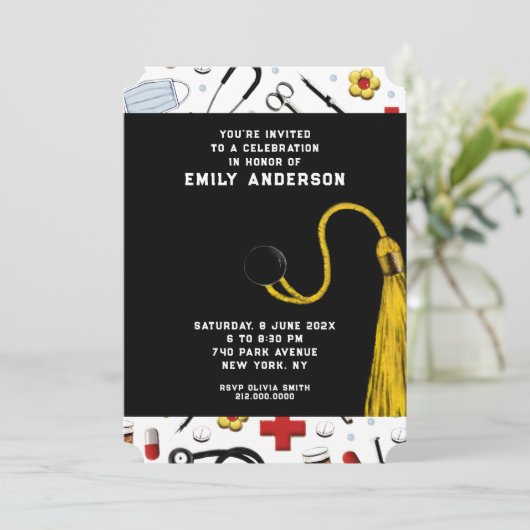 Einladung zur Krankenschwester Graduation (Stehend Vorderseite)