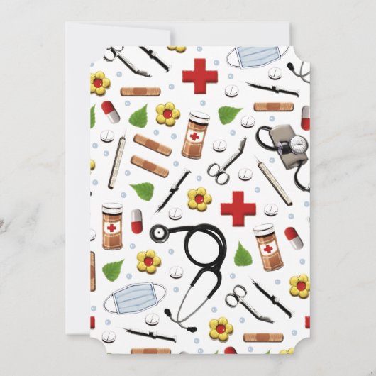 Einladung zur Krankenschwester Graduation (Rückseite)