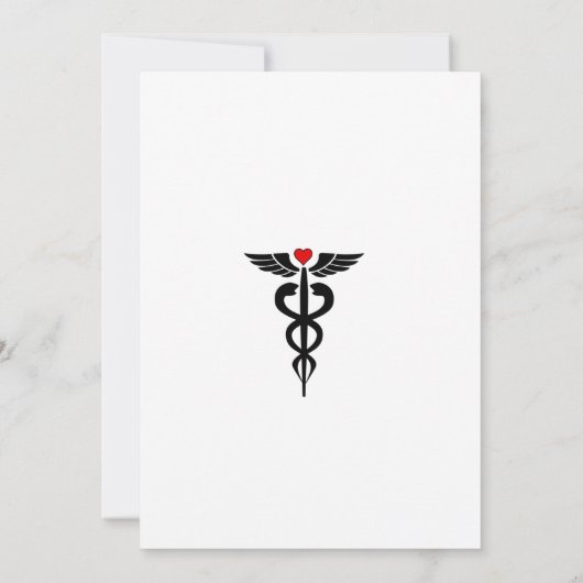 Einladung zur Krankenschwester Graduation (Rückseite)