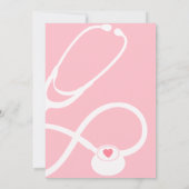 Einladung zur Krankenschwester Medical Graduation  (Rückseite)