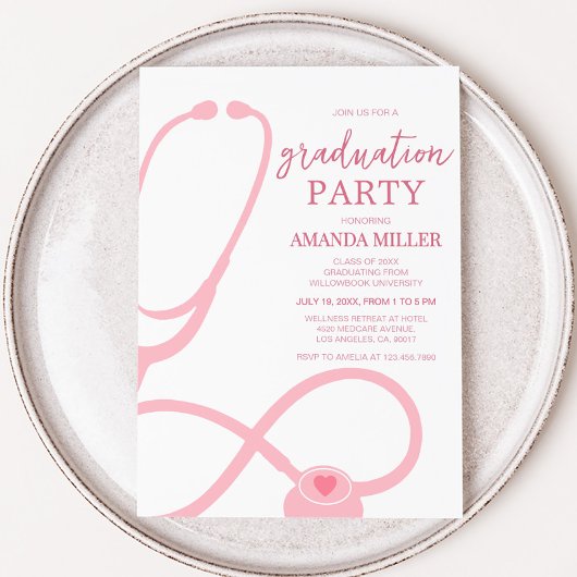 Einladung zur Krankenschwester Medical Graduation 