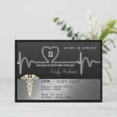 Einladung zur Krankenversicherung - Silberschwarze (Stehend Vorderseite)