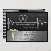 Einladung zur Krankenversicherung - Silberschwarze (Vorne/Hinten)