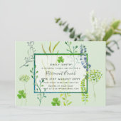 Einladung zur Kräutergartenruhe Wasserfarbe (Stehend Vorderseite)