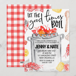 Einladung zur Krebs-Kochparty und Verlobungsfeier