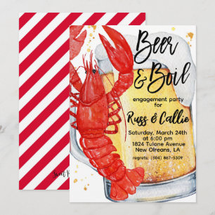 Einladung zur Krebs-Kochparty zur Verlobung