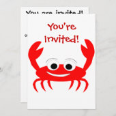 Einladung zur Krebsplanung für jeden Anlass (Vorne/Hinten)