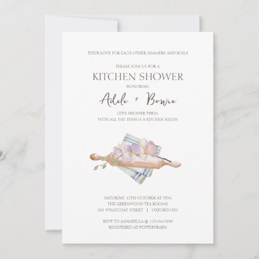 Einladung zur Küchendusche (Vorderseite)