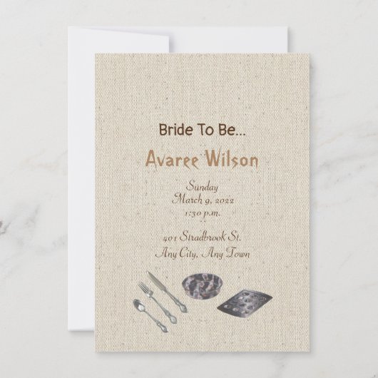 Einladung zur Küchendusche (Rückseite)