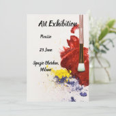 Einladung zur Kunstausstellung (Stehend Vorderseite)