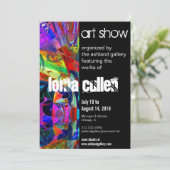 Einladung zur Kunstgalerie - Bonbons (Stehend Vorderseite)