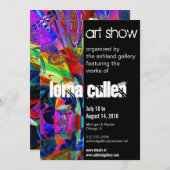 Einladung zur Kunstgalerie - Bonbons (Vorne/Hinten)