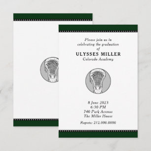 Einladung zur Lacrosse Graduation Party