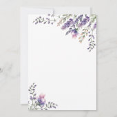 Einladung zur Lavendelhochzeit (Rückseite)