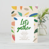 Einladung zur Leaf Drop Cream-Party (Stehend Vorderseite)