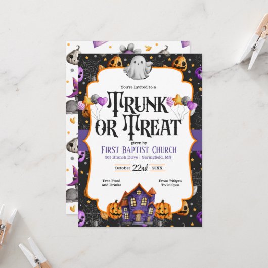 Einladung zur Leckerei (Vorderseite/Rückseite Beispiel)