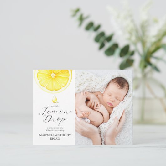 Einladung zur Lemon Drop (Stehend Vorderseite)