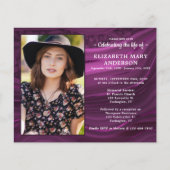 Einladung zur Lila Beerdigung von Budgethilfen (Vorderseite)