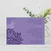 Einladung zur Lila Blume (Stehend Vorderseite)