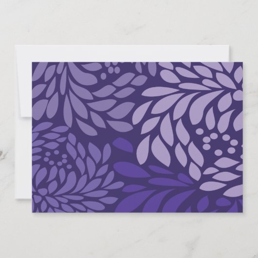 Einladung zur Lila Blume (Rückseite)