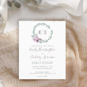 Einladung zur Lila Blumenhochzeit