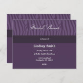 Einladung zur Lila Brautdusche (Vorne/Hinten)