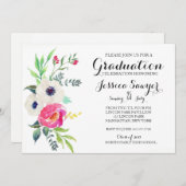 Einladung zur lila Florentiner Graduierung (Vorne/Hinten)