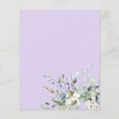 Einladung zur lila geometrischen Budgetierung (Rückseite)