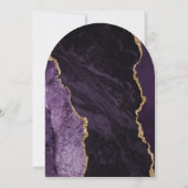 Einladung zur lila Goldene Agate-Dunkle-Böschung (Rückseite)