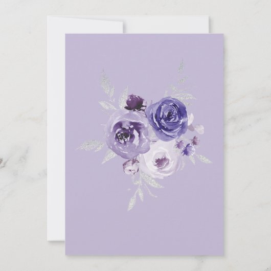 Einladung zur Lila Hochzeit (Rückseite)