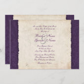 Einladung zur Lila Hochzeit (Vorne/Hinten)