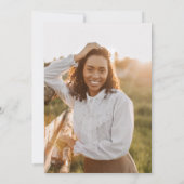 Einladung zur lila Minimalistischen Graduiertengru (Rückseite)