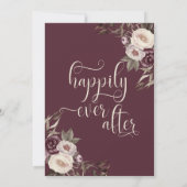 Einladung zur Lila Peonies Bridal Dusche (Rückseite)