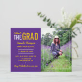 Einladung zur lila- und Goldstudiengänge (Stehend Vorderseite)