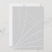 Einladung zur lila und schwarzen Moody Dark Weddin (Rückseite)