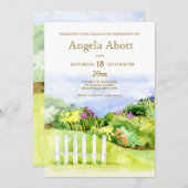 Einladung zur Little Garden Graduation Party (Vorne/Hinten)