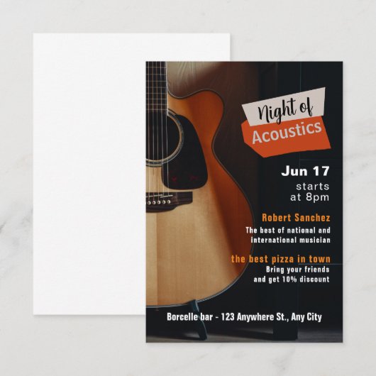 Einladung zur Live Show (Vorne/Hinten)