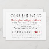 Einladung zur Lochkarte (Vorne/Hinten)