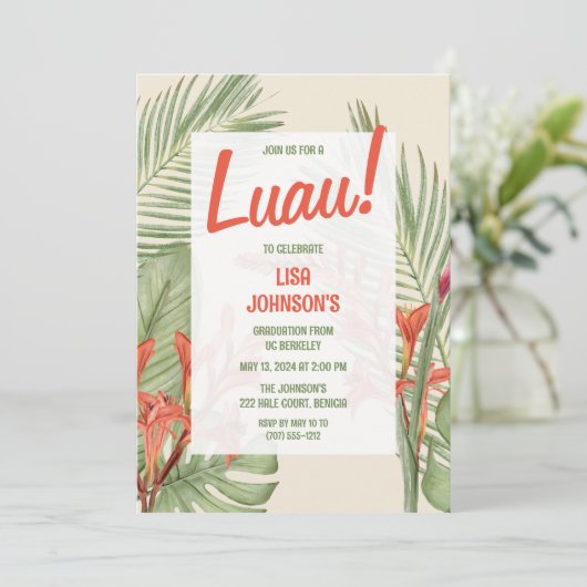 Einladung zur Luauer Graduierungspartei (Stehend Vorderseite)