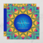 Einladung zur Magischen Bohemischen Sonnenblume (Vorne/Hinten)