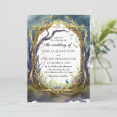 Einladung zur magischen Waldhochzeit (Stehend Vorderseite)